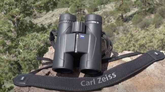 Zeiss Terra ED Binoculars Sitting On A Rock